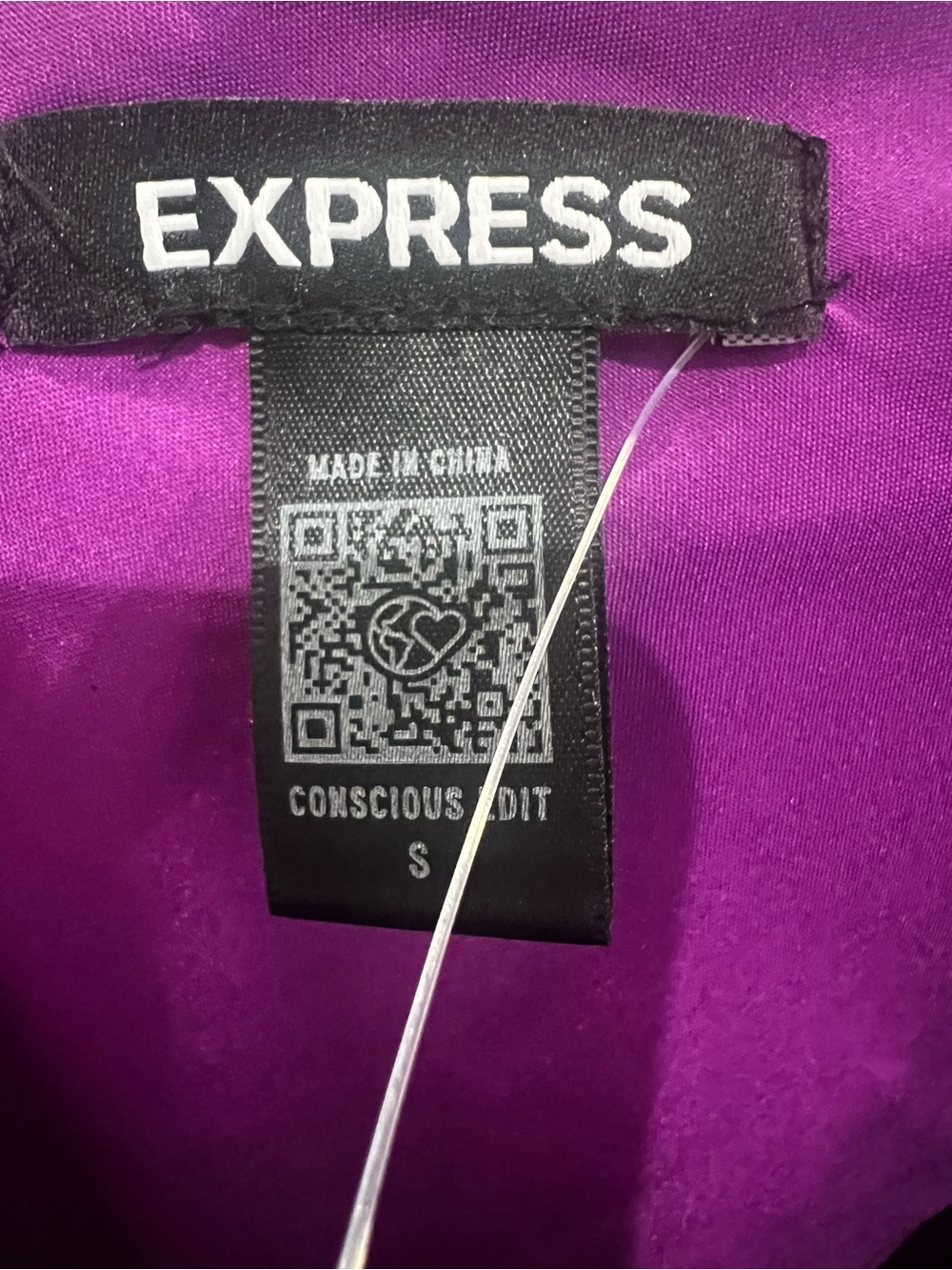 Express One-Shoulder Purple Ruffled Mini Dress - Picture 6 of 6